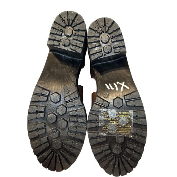 NWT Forever 8.5 Brown Women's Combat Ankle Boots 3 Inch High Heel Shoe 8 1/2 New - Picture 7 of 8